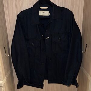 Rogue Territory cruiser jacket 15oz indigo shashiko jacket  Men's Black Denim L